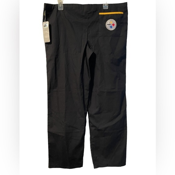 NFL Team Apparel Pittsburgh Steelers Scrub Pants Size Small NWT - Picture 1 of 6